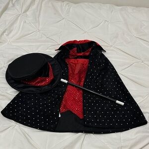 Melissa & Doug Black Cape with Silver Dots